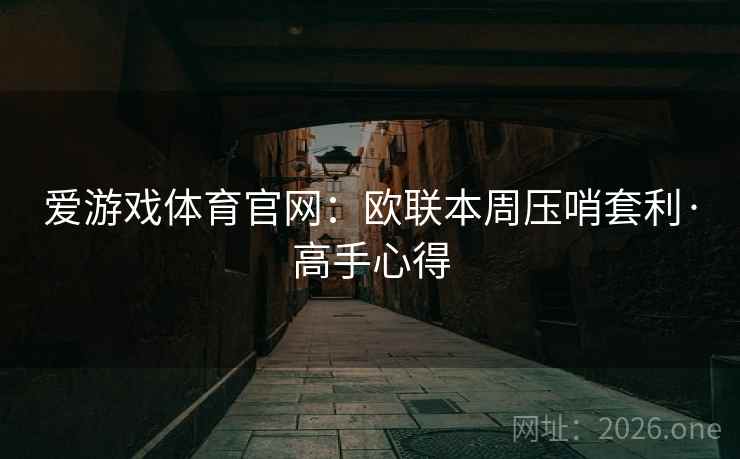 爱游戏体育官网:欧联本周压哨套利·高手心得 爱游戏体育官网:欧联本周压哨套利·高手心得